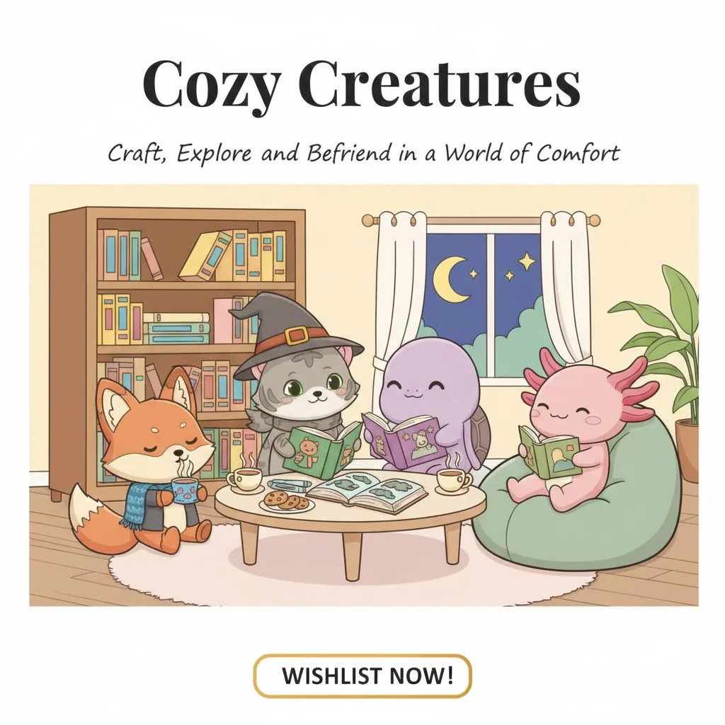 Game cover: Cozy Creatures Snuggle Pile — adorable illustrated creatures in a cooperative card game